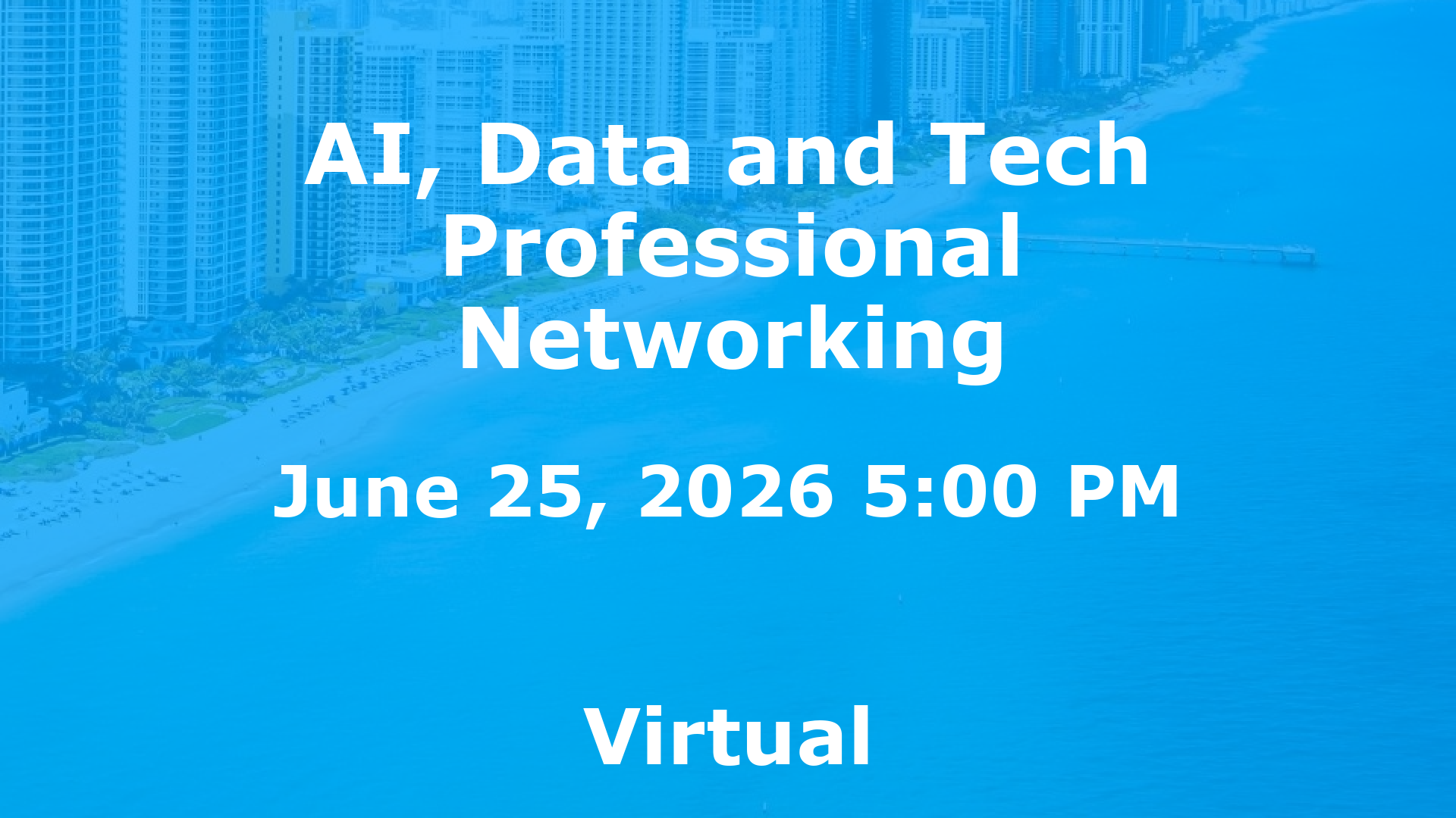 AI, Data and Tech Professional Networking event image